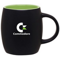 14 Oz. Joe Mug With Matte Black Outside/ Glossy Lime Interior